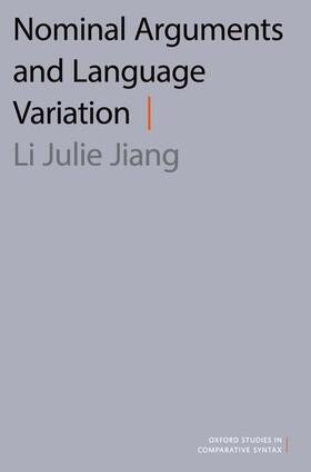 Jiang |  Nominal Arguments and Language Variation | Buch |  Sack Fachmedien