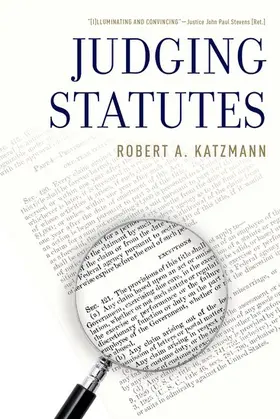 Katzmann |  JUDGING STATUTES P | Buch |  Sack Fachmedien