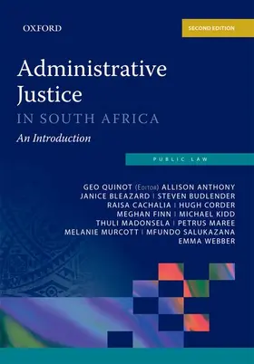 Quinot |  Administrative Justice in South Africa | Buch |  Sack Fachmedien