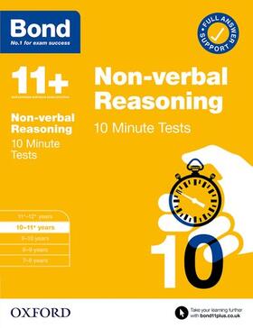 Primrose |  Bond 11+: Bond 11+ 10 Minute Tests Non-verbal Reasoning 10-11 years: For 11+ GL assessment and Entrance Exams | Buch |  Sack Fachmedien