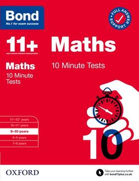Lindsay |  Bond 11+: Bond 11+ 10 Minute Tests Maths 9-10 years: For 11+ GL assessment and Entrance Exams | Buch |  Sack Fachmedien