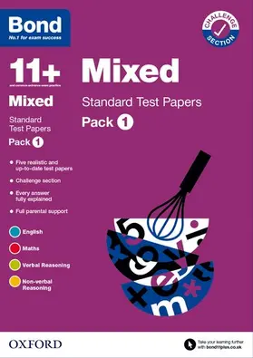 Various |  Bond 11+: Bond 11+ Mixed Standard Test Papers: Pack 1: For 11+ GL assessment and Entrance Exams | Buch |  Sack Fachmedien