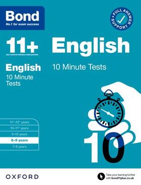 Lindsay |  Bond 11+: Bond 11+ English 10 Minute Tests with Answer Support 8-9 years | Buch |  Sack Fachmedien