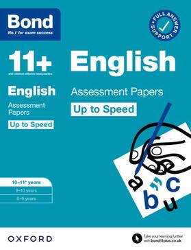 Lindsay |  Bond 11+: Bond 11+ English Up to Speed Assessment Papers with Answer Support 10-11 years: Ready for the 2024 exam | Buch |  Sack Fachmedien