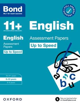 Lindsay |  Bond 11+: Bond 11+ English Up to Speed Assessment Papers with Answer Support 9-10 Years | Buch |  Sack Fachmedien