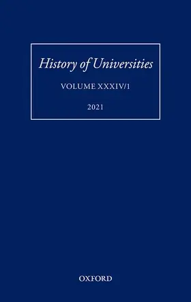 Chang / Rocke |  History of Universities: Volume XXXIV/1 | Buch |  Sack Fachmedien