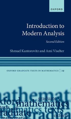 Kantorovitz / Viselter |  Introduction to Modern Analysis | Buch |  Sack Fachmedien