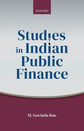 Rao |  Studies in Indian Public Finance | Buch |  Sack Fachmedien