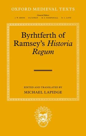 Lapidge |  Byrhtferth of Ramsey's Historia Regum | Buch |  Sack Fachmedien
