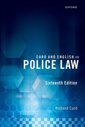 Card |  Card and English on Police Law | Buch |  Sack Fachmedien