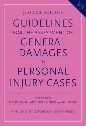 College |  Guidelines for the Assessment of General Damages in Personal Injury Cases | Buch |  Sack Fachmedien