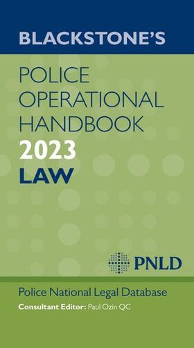 PNLD / Ozin Qc |  Blackstone's Police Operational Handbook 2023 | Buch |  Sack Fachmedien
