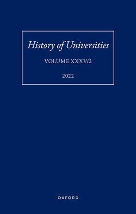 Feingold |  History of Universities: Volume XXXV / 2 | Buch |  Sack Fachmedien
