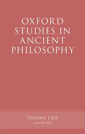 Caston / Kamtekar |  Oxford Studies in Ancient Philosophy, Volume 62 | Buch |  Sack Fachmedien