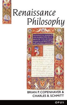 Copenhaver / Schmitt |  Renaissance Philosophy | Buch |  Sack Fachmedien