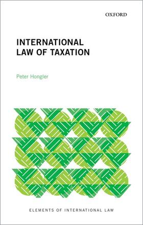 Hongler |  International Law of Taxation | Buch |  Sack Fachmedien