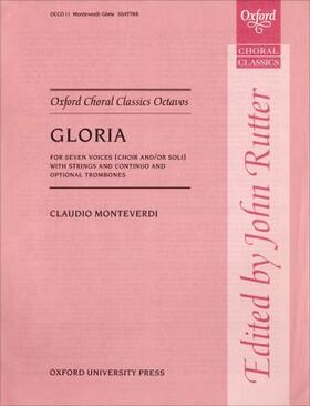 Monteverdi / Rutter |  Gloria a 7 | Buch |  Sack Fachmedien