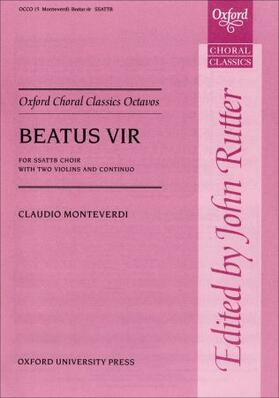 Monteverdi / Rutter |  Beatus vir | Buch |  Sack Fachmedien