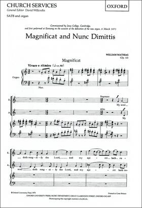 Mathias |  Magnificat and Nunc Dimittis (Op. 53) | Buch |  Sack Fachmedien