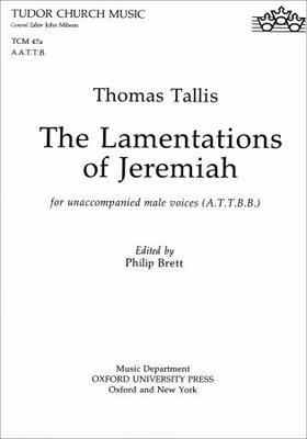 Tallis / Brett |  The Lamentations of Jeremiah | Buch |  Sack Fachmedien