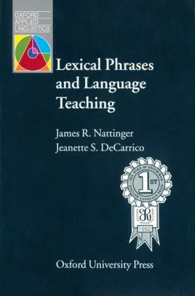 Nattinger / DeCarrico |  Lexical Phrases and Language Teaching | Buch |  Sack Fachmedien