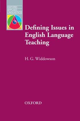 Widdowson |  Defining Issues in English Language Teaching | Buch |  Sack Fachmedien