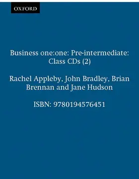 Appleby / Bradley / Brennan |  Business one:one Pre-intermediate: Class CDs (2) | Sonstiges |  Sack Fachmedien