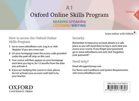  Oxford Online Skills Program: A1,: General English Bundle 1 - Card with Access Code | Buch |  Sack Fachmedien