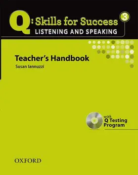  Q Skills for Success: Listening and Speaking 3: Teacher's Book with Testing Program CD-ROM | Buch |  Sack Fachmedien