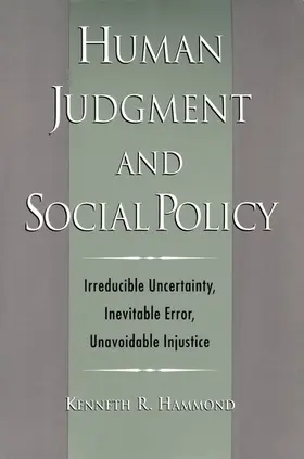 Hammond |  Human Judgment and Social Policy | Buch |  Sack Fachmedien