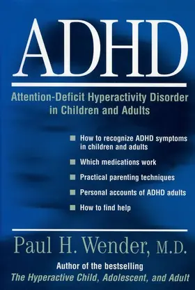 Wender |  ADHD | Buch |  Sack Fachmedien