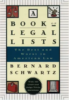 Schwartz |  A Book of Legal Lists | Buch |  Sack Fachmedien