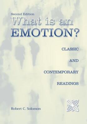 Solomon |  What is an Emotion? | Buch |  Sack Fachmedien