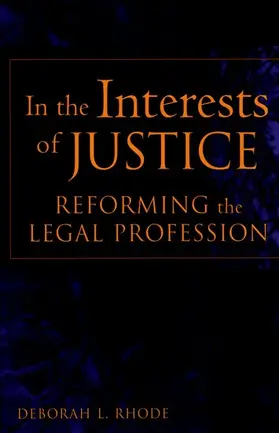 Rhode |  In the Interests of Justice | Buch |  Sack Fachmedien