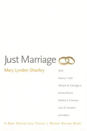 Shanley / Chasman / Cohen |  Just Marriage | Buch |  Sack Fachmedien