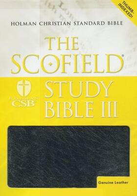  The Scofield® Study Bible III, HCSB, Genuine Leather Black Indexed | Buch |  Sack Fachmedien