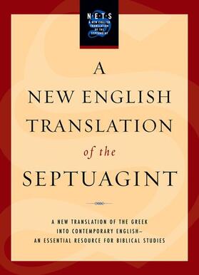 Pietersma / Wright |  New English Translation of the Septuagint-OE | Buch |  Sack Fachmedien