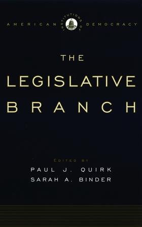 Quirk / Binder |  Institutions of American Democracy: The Legislative Branch | Buch |  Sack Fachmedien