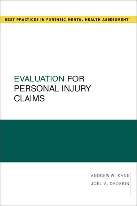 Kane / Dvoskin |  Evaluation for Personal Injury Claims | Buch |  Sack Fachmedien