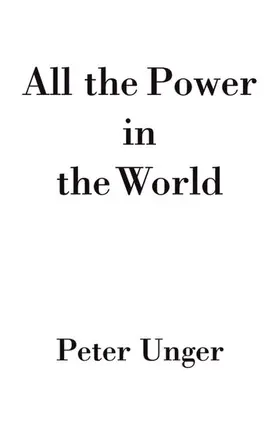 Unger |  All the Power in the World | Buch |  Sack Fachmedien