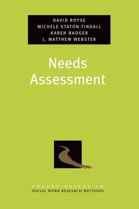 Royse / Staton-Tindall / Badger |  Needs Assessment | Buch |  Sack Fachmedien