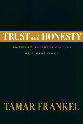 Frankel |  Trust and Honesty | Buch |  Sack Fachmedien