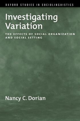 Dorian |  Investigating Variation | Buch |  Sack Fachmedien