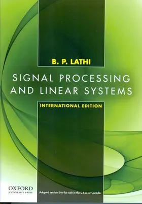 Lathi |  Signal Processing and Linear Systems | Buch |  Sack Fachmedien