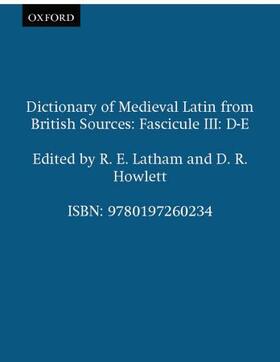 Powell / Latham / Sharpe |  Dictionary of Medieval Latin from British Sources | Buch |  Sack Fachmedien