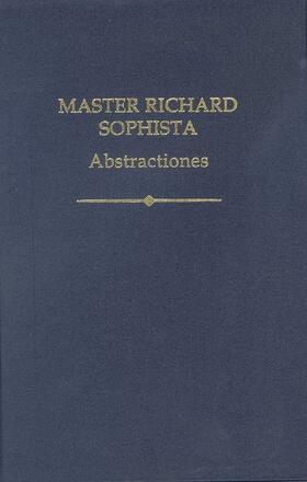 Ebbesen / Sirridge / Ashworth |  Master Richard Sophista: Abstractiones | Buch |  Sack Fachmedien