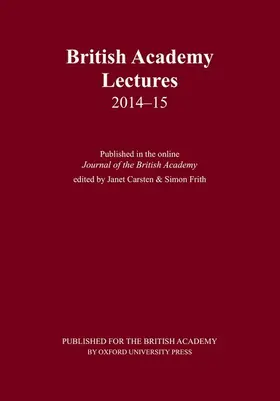 Carsten / Frith | British Academy Lectures 2014-15 | Buch | 978-0-19-726598-7 | sack.de