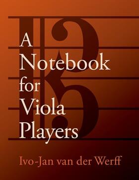 van der Werff |  A Notebook for Viola Players | Buch |  Sack Fachmedien