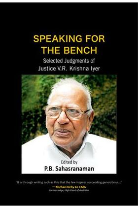 Sahasranaman |  Speaking for the Bench | Buch |  Sack Fachmedien
