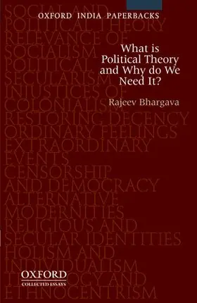 Bhargava |  What Is Political Theory and Why Do We Need It? | Buch |  Sack Fachmedien